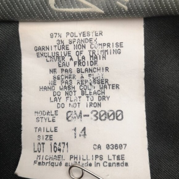 Zoe Ladies Size 14 Dark Green 3 Button Closure Made in Canada Blazer - Picture 4 of 10